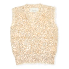 ERL Psyche Sleeveless Sweater Vest Knit beige