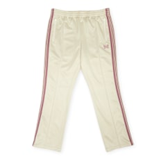 Needles Narrow Track Pant Poly Smooth Beige
