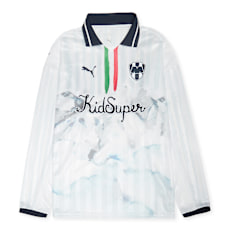 PUMA x KidSuper CF Monterrey Longsleeve Retro Shirt blauw