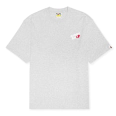 A Bathing Ape Logo Relaxed Fit Tee grau