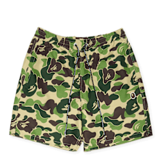 A Bathing Ape ABC Camo One Point Relaxed Fit Water Shorts green
