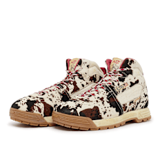 Autry Malga Mid Leather Cow Print beige