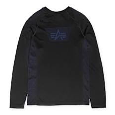 Alpha Industries Seamless Longsleeve Shirt zwart