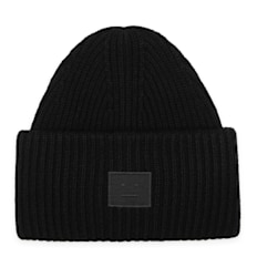 Acne Studios Face Beanie Schwarz