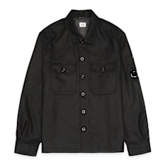 C. P. Company Overshirt In Felt black