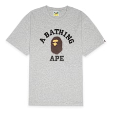 A Bathing Ape College Tee grau