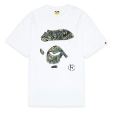 A Bathing Ape Tree Edge Camo Ape Face Tee weiß