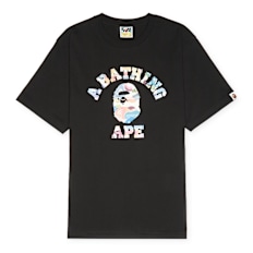 A Bathing Ape Art Camo College Tee M black