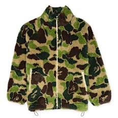 A Bathing Ape ABC Camo Metal One Point Boa Jacket M green