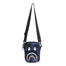 A Bathing Ape Color Camo Shark Mini Bag blau