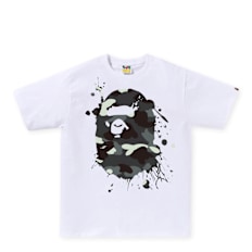 A Bathing Ape City Camo Painting Ape Head Tee wit