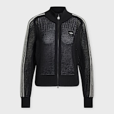 adidas Originals Crochet Zip Trainings Top black