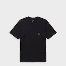 Needles Butterfly embroidered T-shirt schwarz