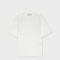 AMI PARIS Classic Fit Shortsleeve T-Shirt Ami De Coeur Patch weiß