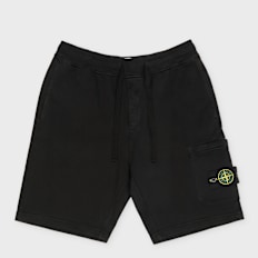 Stone Island Regular Fit-Shorts aus Fleece schwarz