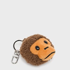 A Bathing Ape Baby Milo Plush Doll Keychain brown