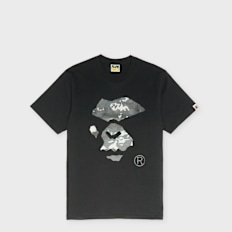 A Bathing Ape Multi Pixel Camo Mad Ape Face Tee schwarz