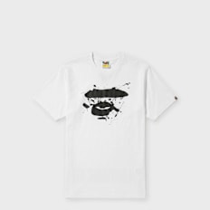 A Bathing Ape Graffiti Ape Face Tee weiß