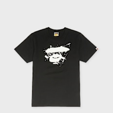 A Bathing Ape Graffiti Ape Face Tee zwart