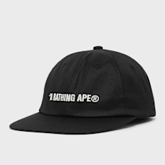 A Bathing Ape Logo Panel Cap black