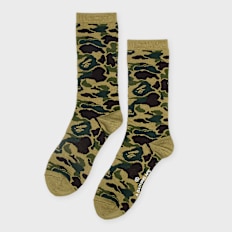 A Bathing Ape ABC Camo Jacquard Socks grün