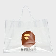 A Bathing Ape Ape Head Clear Bag multicolor