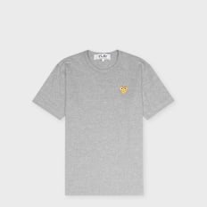 Comme des Garcons Play T-Shirt Gold Heart Logo grey