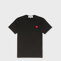 Comme des Garcons Play T-Shirt Red Heart Logo black
