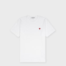 Comme des Garcons Play T-Shirt Mini Red Heart Logo white