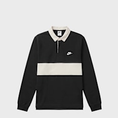 Nike   Club Long Sleeve Rugby Top black