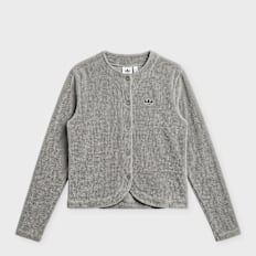 adidas Originals Premium Essential Chenille Button Up Cardigan Grau