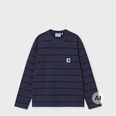 Carhartt WIP Wmns L/S Cardona Pocket T-Shirt blauw