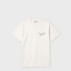 Carhartt WIP S/S Hatching Script T-Shirt wax garment dyed UndefinedColor