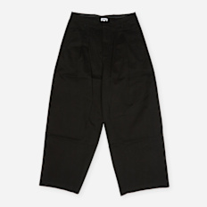 House of Errors Pleated Logo Trousers zwart