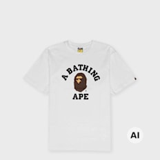 A Bathing Ape College Tee white weiß