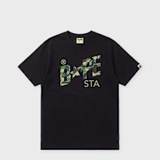 A Bathing Ape ABC Camo Bape Sta Tee black x green zwart