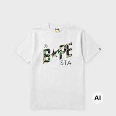 A Bathing Ape ABC Camo Bape Sta Tee weiß