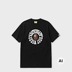 A Bathing Ape Busy Works Logo Relaxed Fit Tee schwarz
