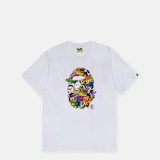A Bathing Ape Sticker Pack Ape Head Tee weiß