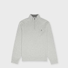 Polo Ralph Lauren Luxury Jersey Quarter Zip Pullover grau