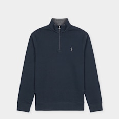 Polo Ralph Lauren Luxury Jersey Quarter Zip Pullover blauw