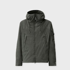 C. P. Company Pro-Tek Primaloft Silver Hooded Jacket Schwarz