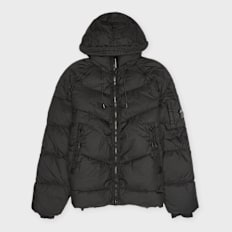 C. P. Company Outerwear Medium Jacket In Down Shield Schwarz