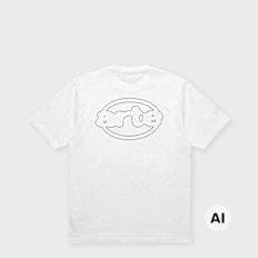 Arte Antwerp Outlined Logo T-Shirt weiß