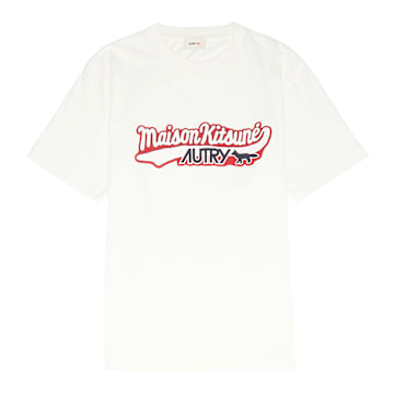 Autry x Maison Kitsune T-Shirt wit 91541 1
