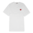 Comme des Garcons Play Big Red Heart Logo T-Shirt white