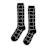 J. W. Anderson Logo Grid Long Socks black