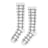 J. W. Anderson Logo Grid Long Socks white