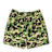 A Bathing Ape ABC Camo One Point Relaxed Fit Water Shorts grün