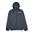Comme des Garcons Play K-Way Full Zip Jacket Red Emblem blauw
